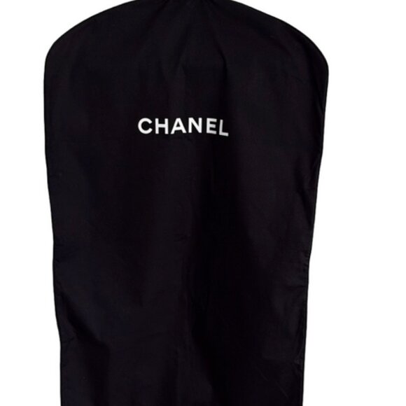 Authentic Short Chanel Black Garment Bag with Hanger New 38 inch Long - Picture 1 of 10